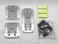 【BRAITH】 Carbon cover for MT pedals　Silver